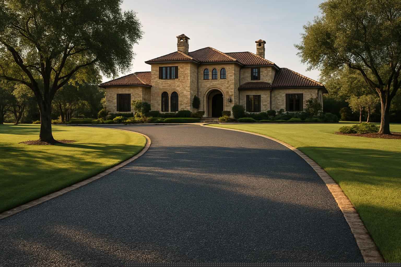 Chip Seal Driveway in Pontotoc Texas