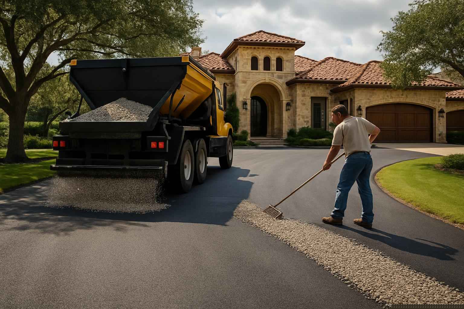 Chip Seal Maintenance in Burnet Texas