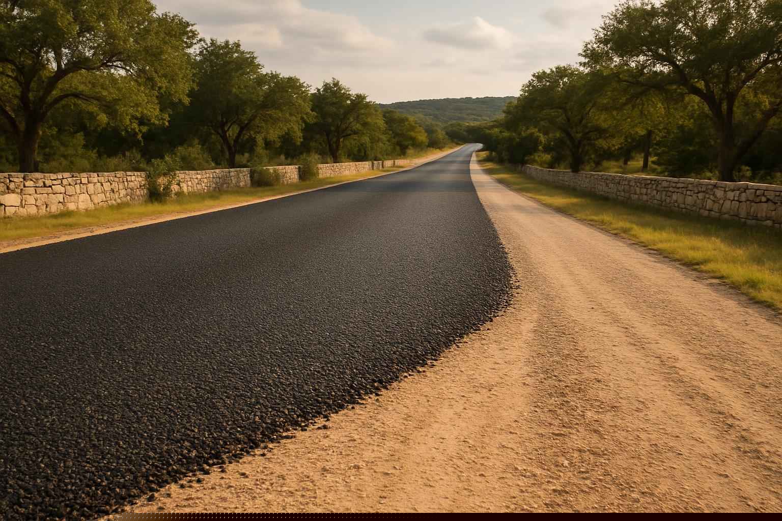 Chip And Seal In Fischer Texas 4 Chip Seal Over Road Base in Fischer Texas