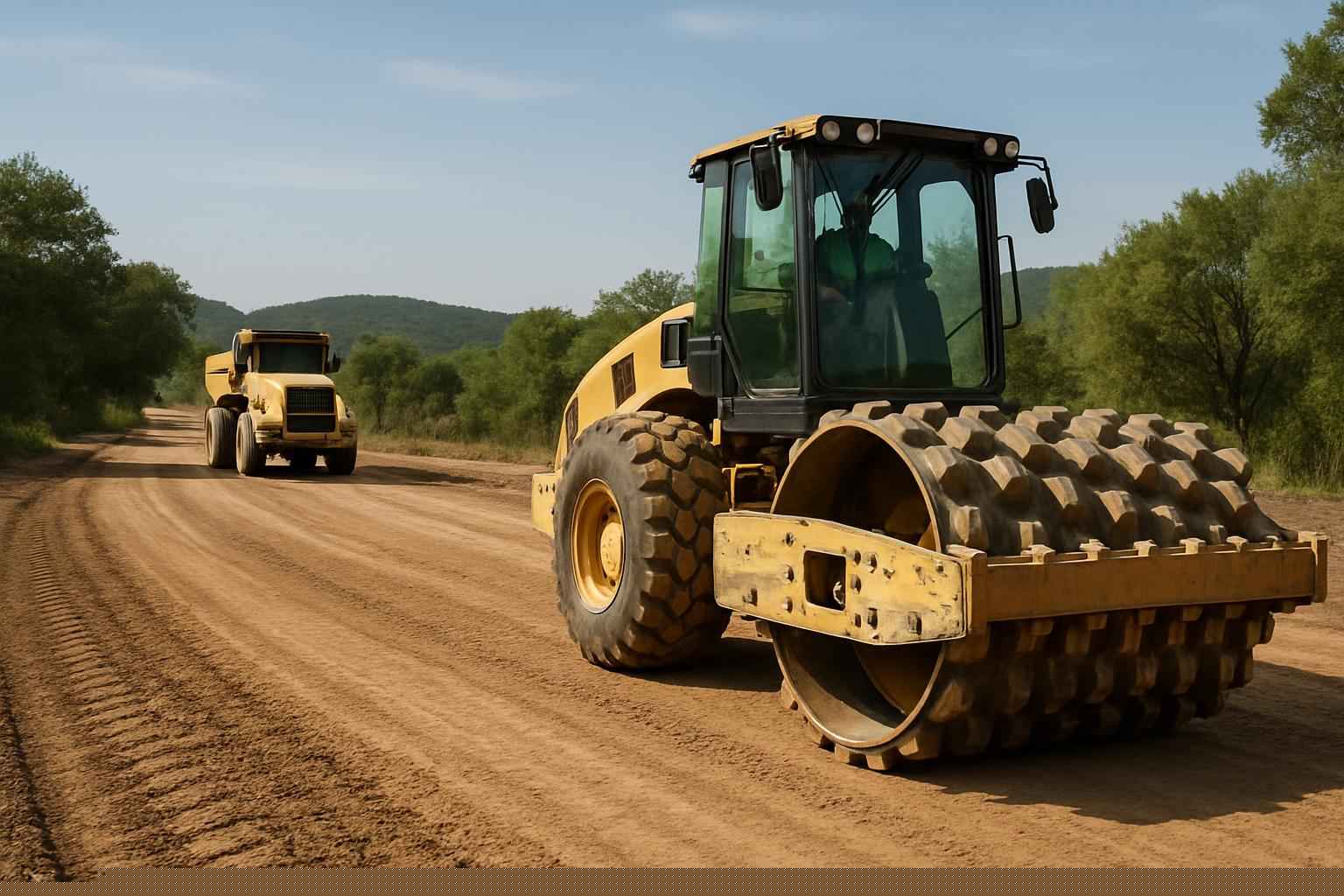 Compaction and Proof Roll in Medina Texas