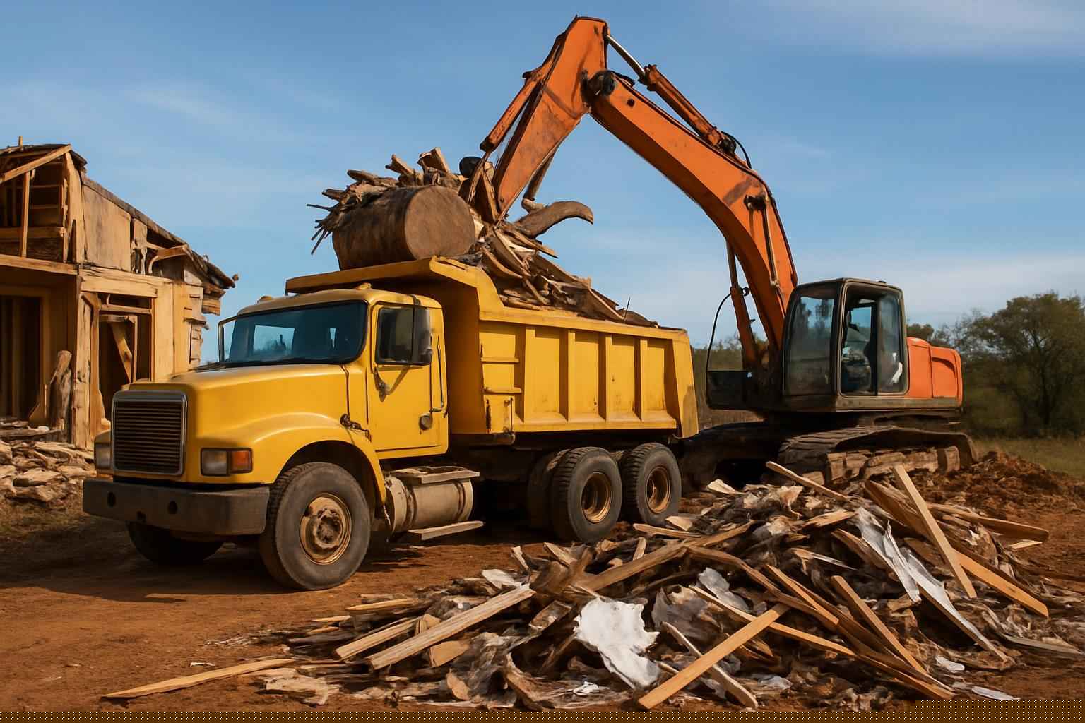 Construction Debris Removal in Burnet Texas