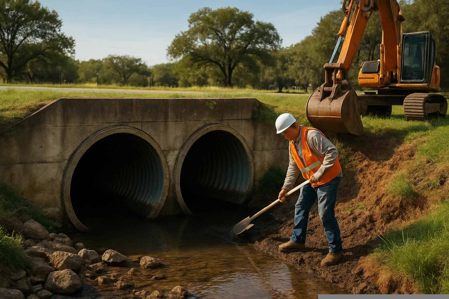 Culvert Installation In Cottonwood Shores Texas 6 Culvert Maintenance In Cottonwood Shores Texas