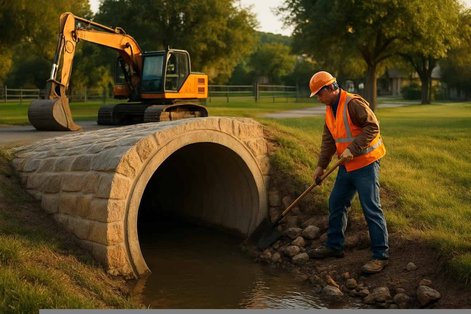 Culvert Maintenance In Marble Falls Texas