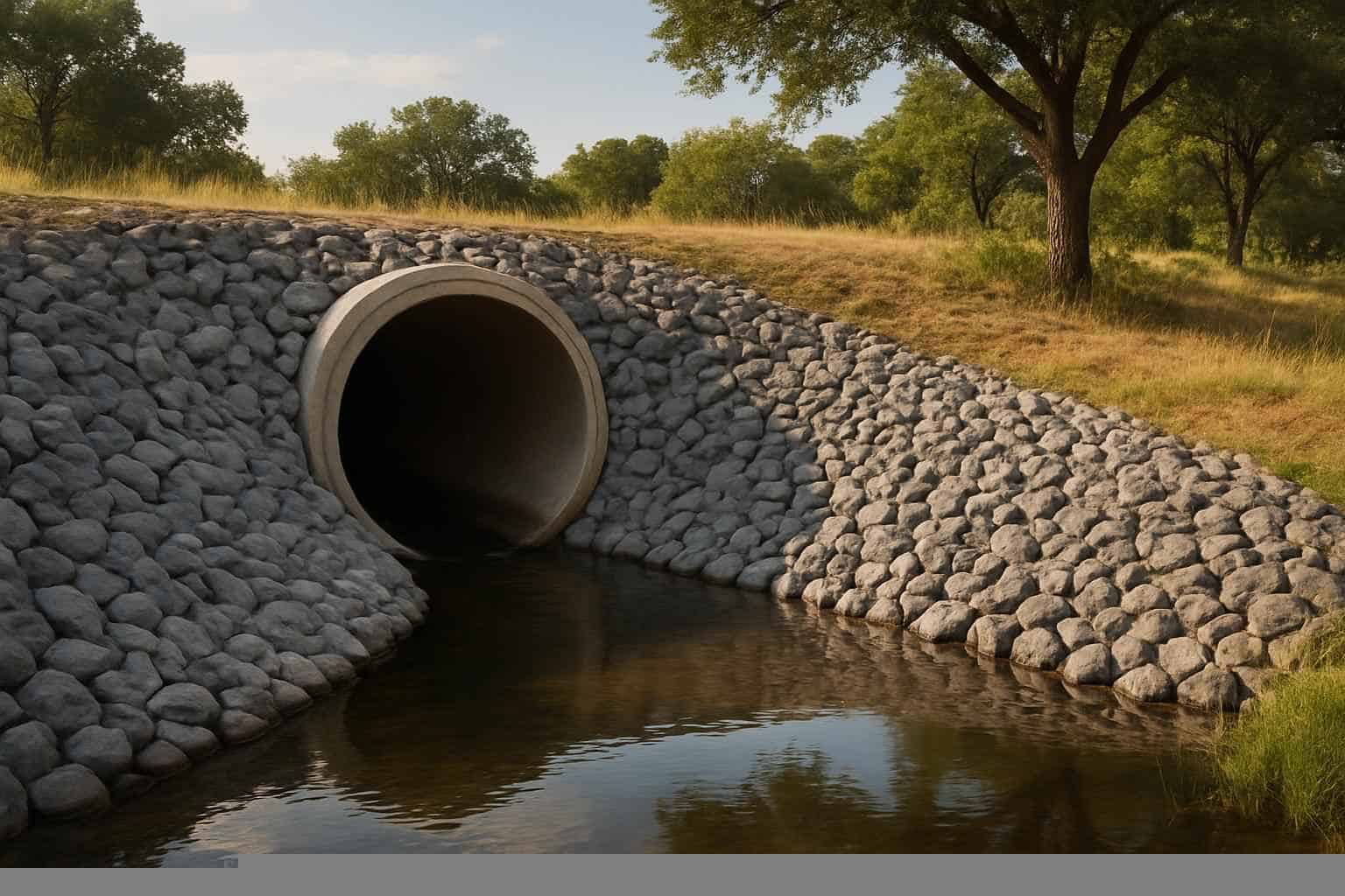 Culvert Installation In Burnet Texas 5 Culvert Riprap Protection in Burnet Texas