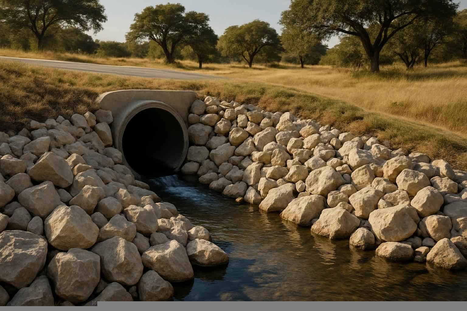 Culvert Riprap Protection In Pontotoc Texas