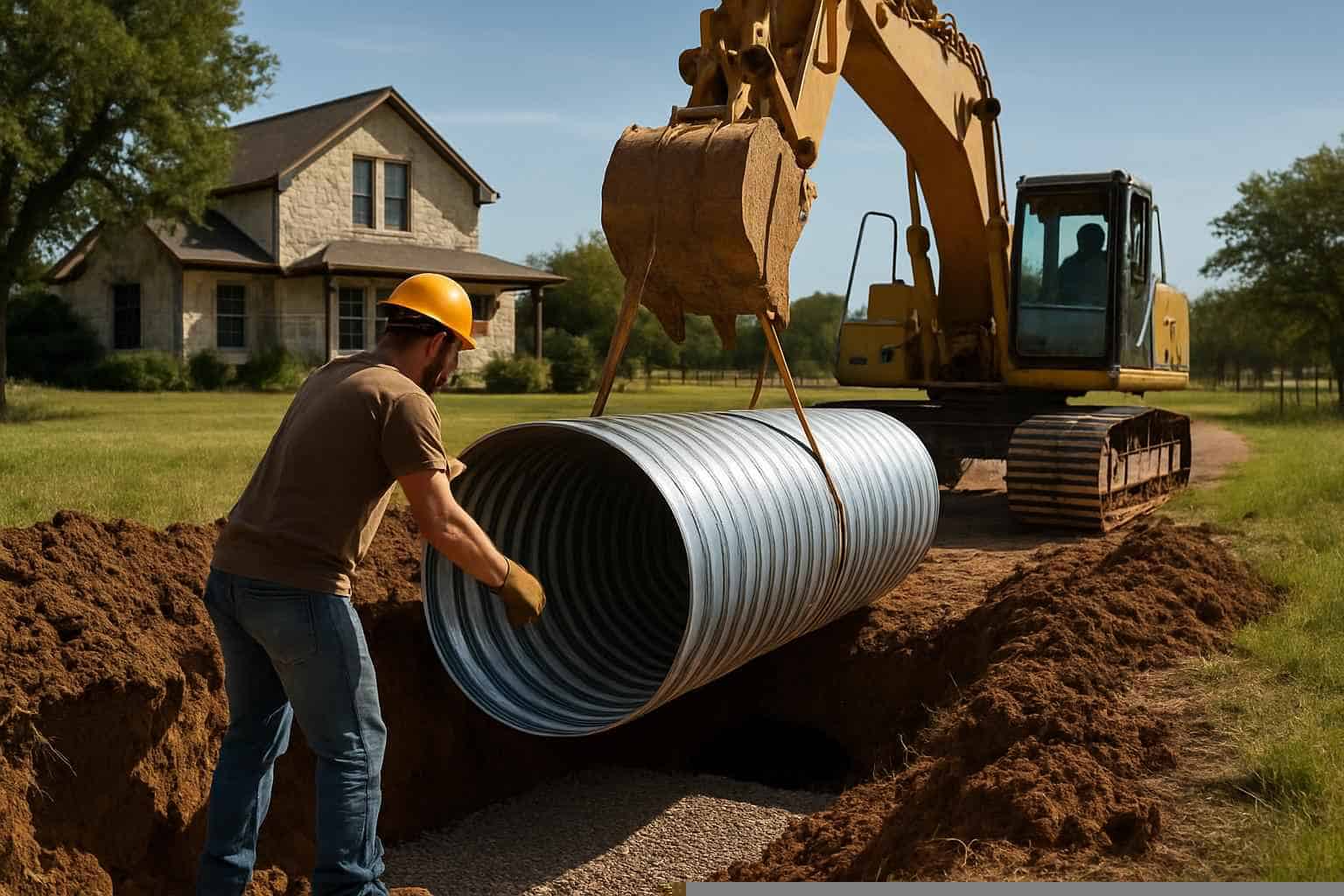 Culvert Installation In Burnet Texas 1 Culvert Sizing and Install in Burnet Texas