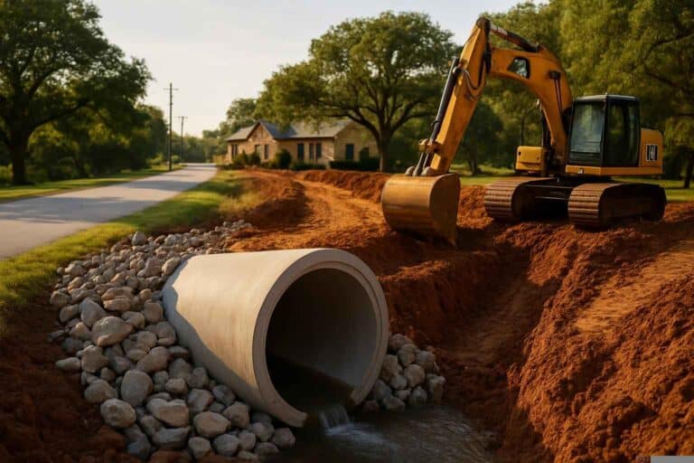 Culvert Installation In Marble Falls Texas