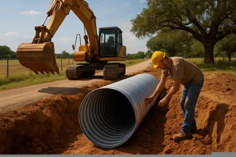 Culvert Installation In Pontotoc Texas