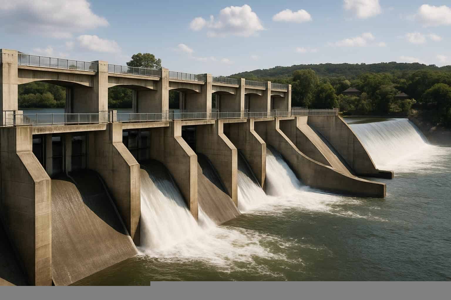 Ranch Pond Excavation In Marble Falls Texas 3 Dam and Spillway Build in Marble Falls Texas