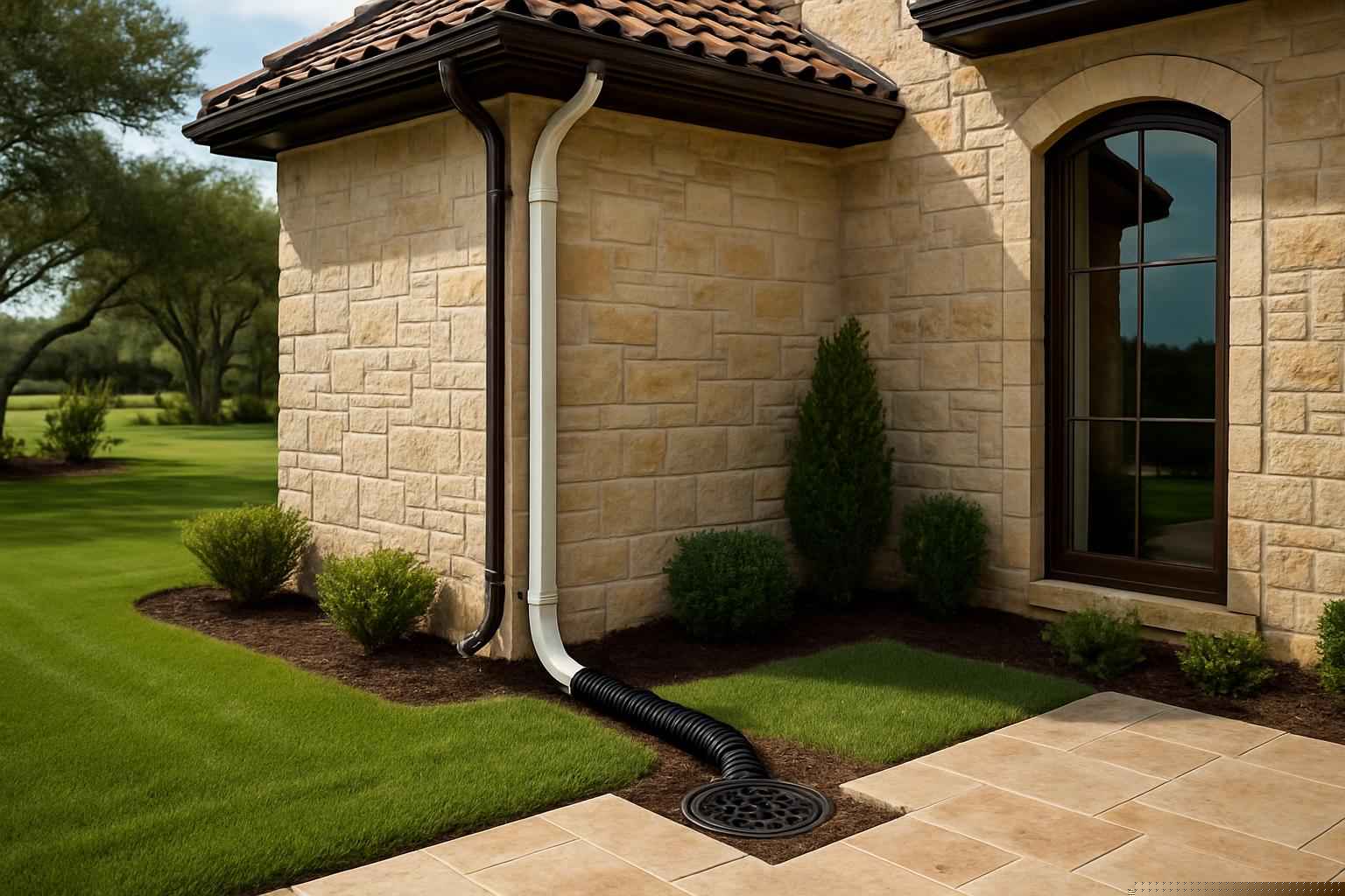 Drainage Solutions In Medina Texas 5 Downspout Drainage Tie Ins in Medina Texas