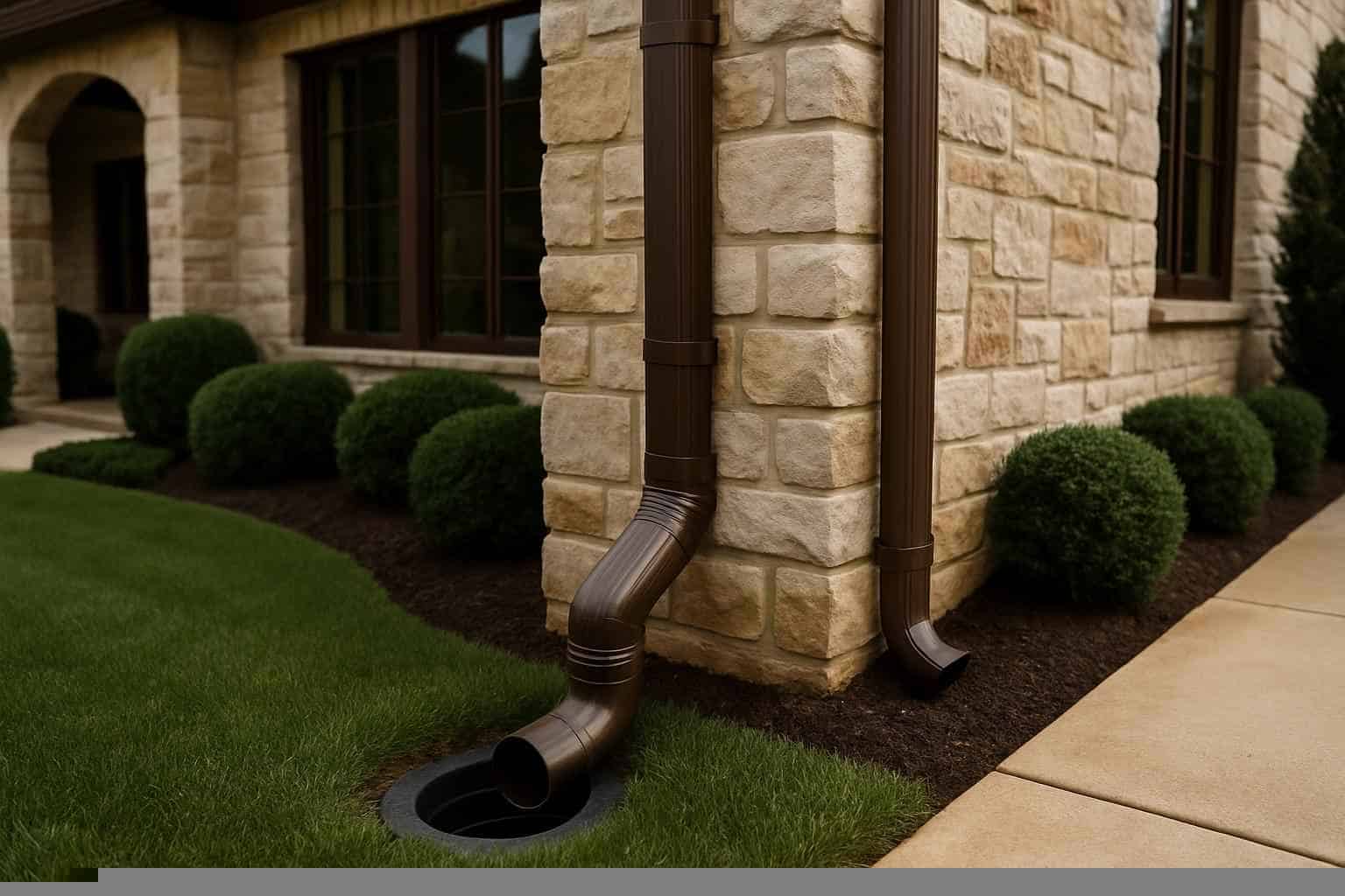 Downspout Drainage Tie Ins in Pontotoc Texas