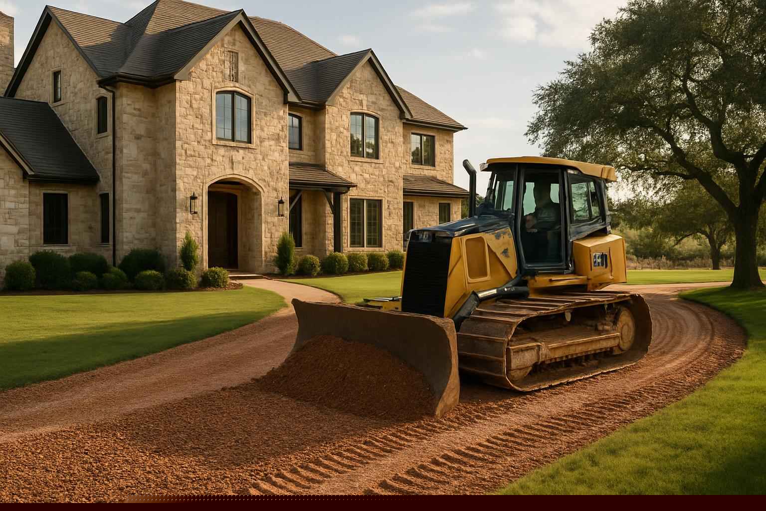 Site Preparation In Pontotoc Texas 4 Driveway Base Prep in Pontotoc Texas