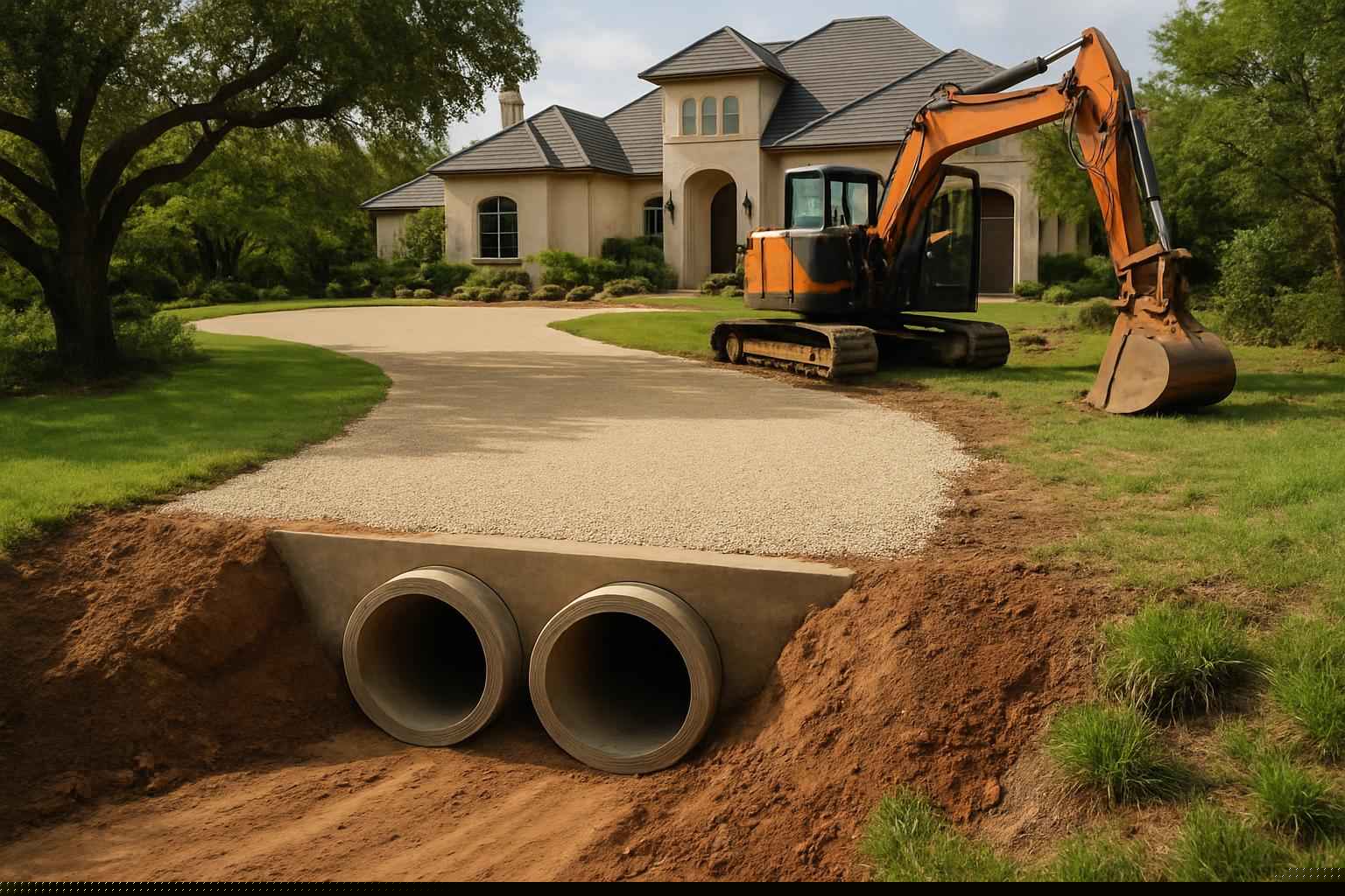 Culvert Installation In Burnet Texas 3 Driveway Culvert Replacement in Burnet Texas