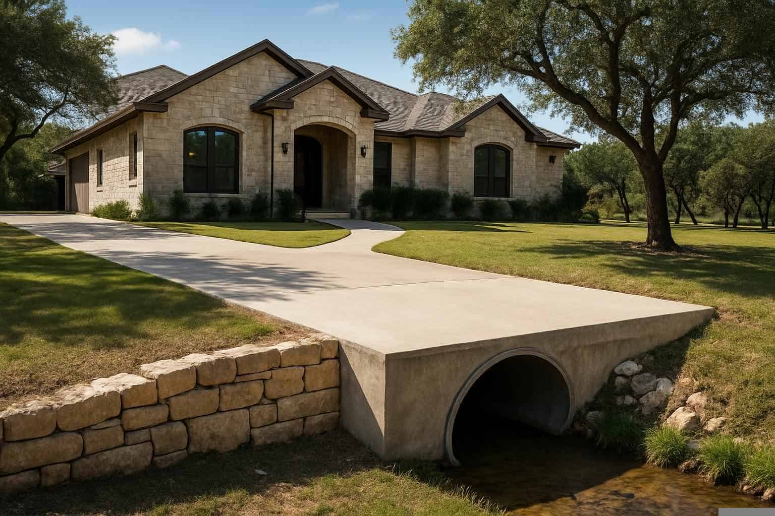 Drainage Solutions In Fischer Texas 2 Driveway Culverts in Fischer Texas