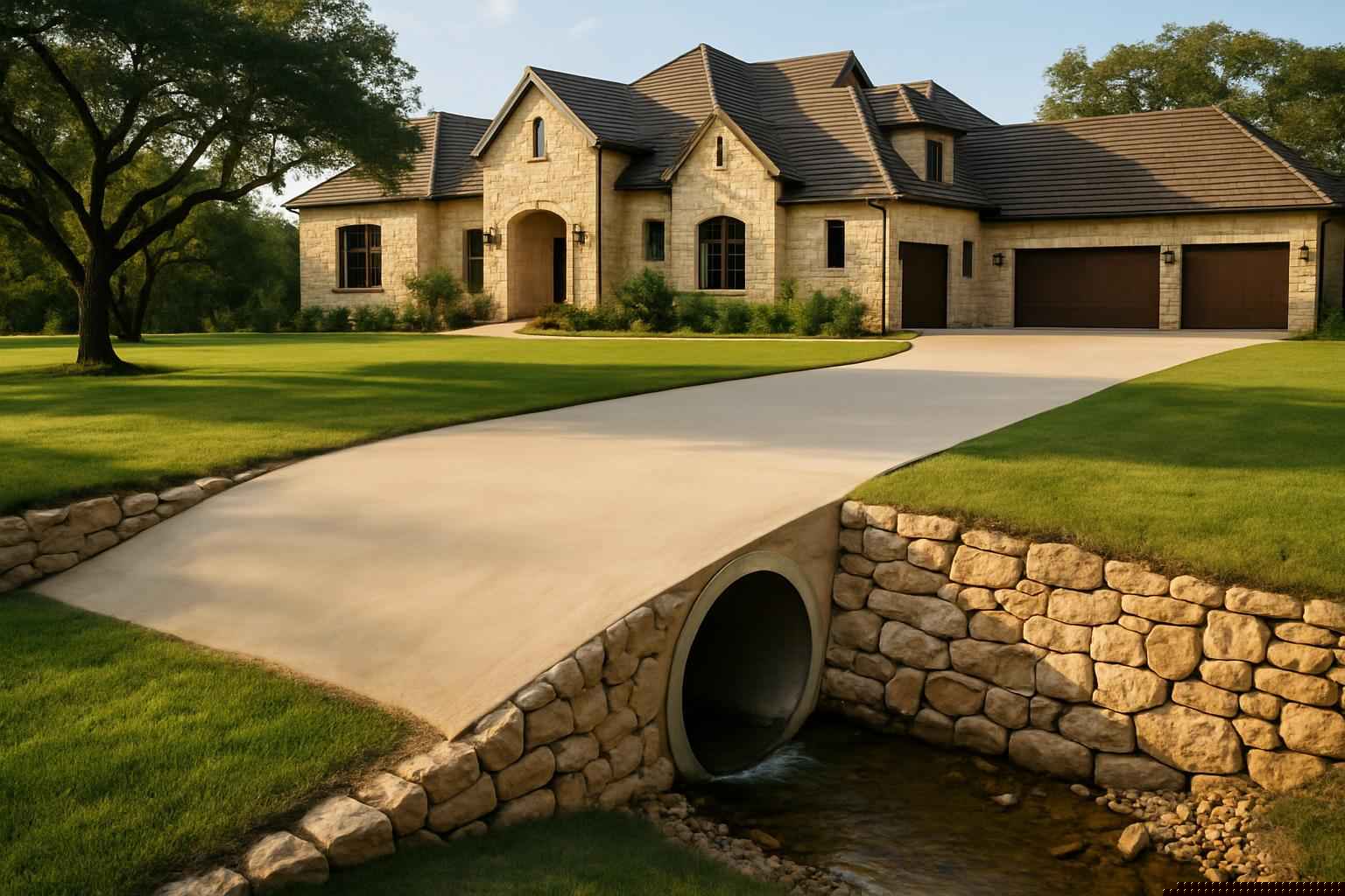 Drainage Solutions In Medina Texas 2 Driveway Culverts in Medina Texas
