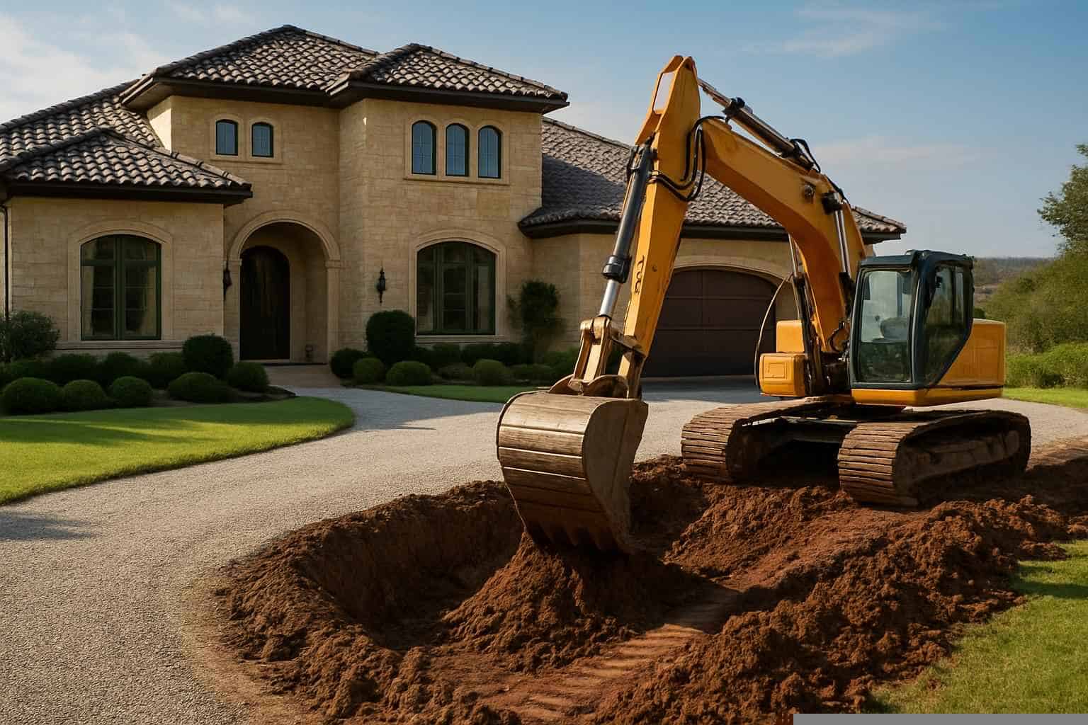 Driveway Excavation in Marble Falls Texas