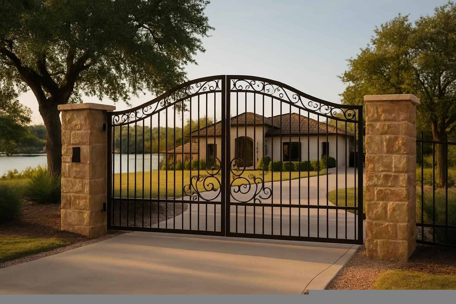 Gates And Cattle Guards In Cottonwood Shores Texas 5 Driveway Gates In Cottonwood Shores Texas