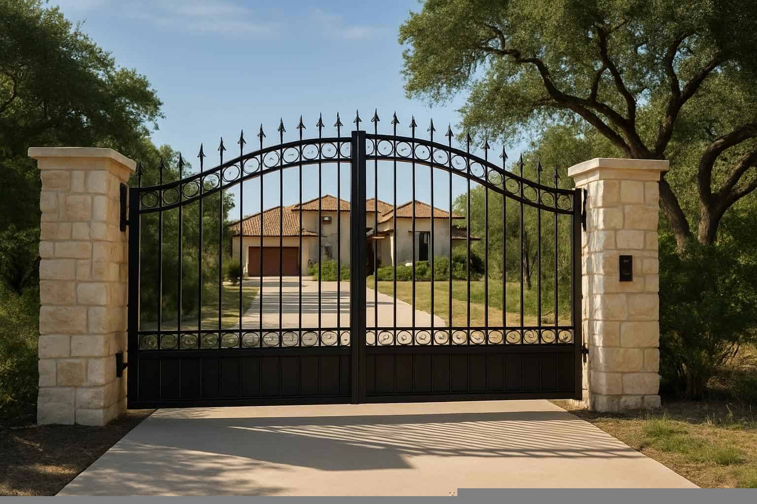 Gates And Cattle Guards In Fischer Texas 5 Driveway Gates in Fischer Texas