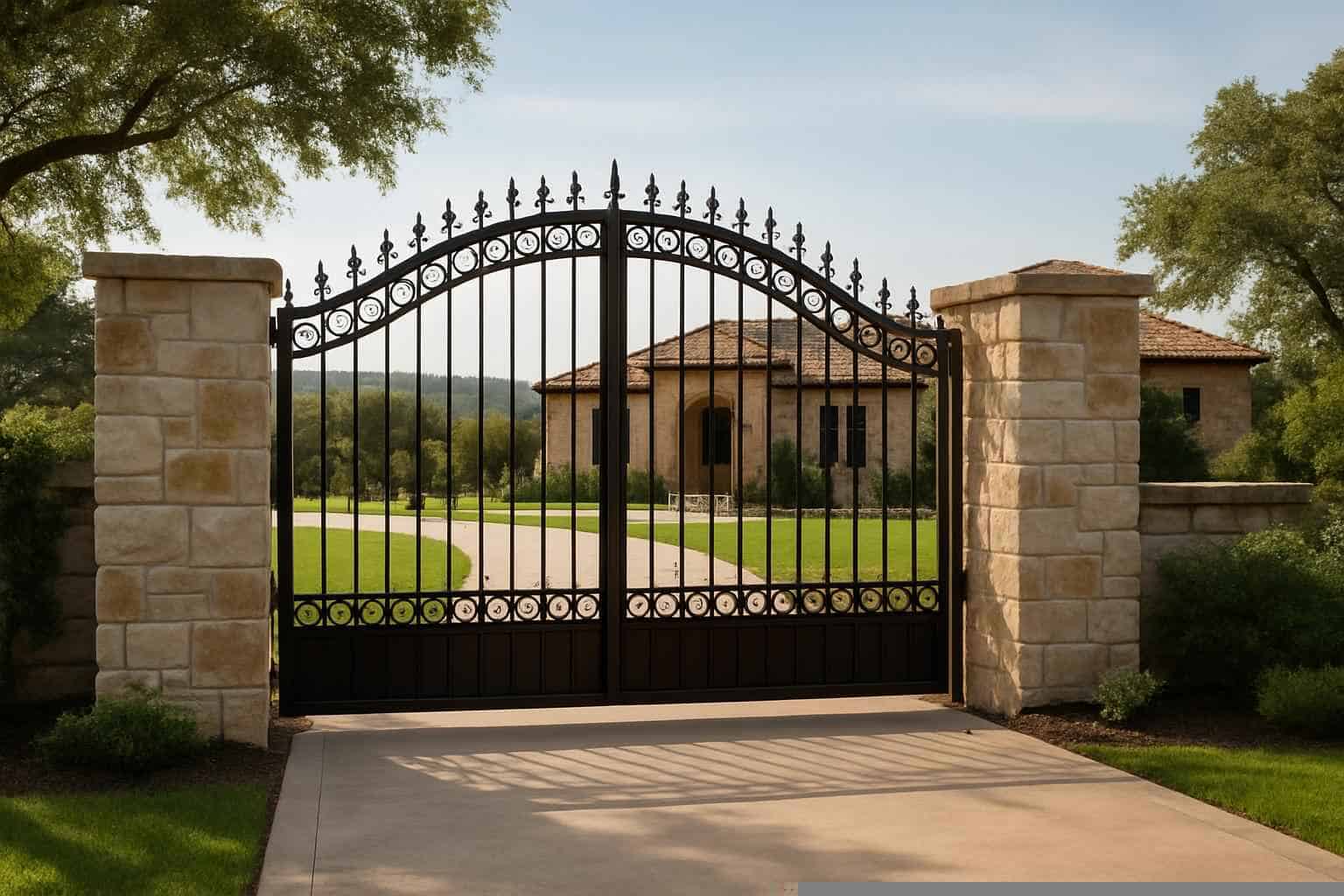 Gates And Cattle Guards In Marble Falls Texas 5 Driveway Gates in Marble Falls Texas