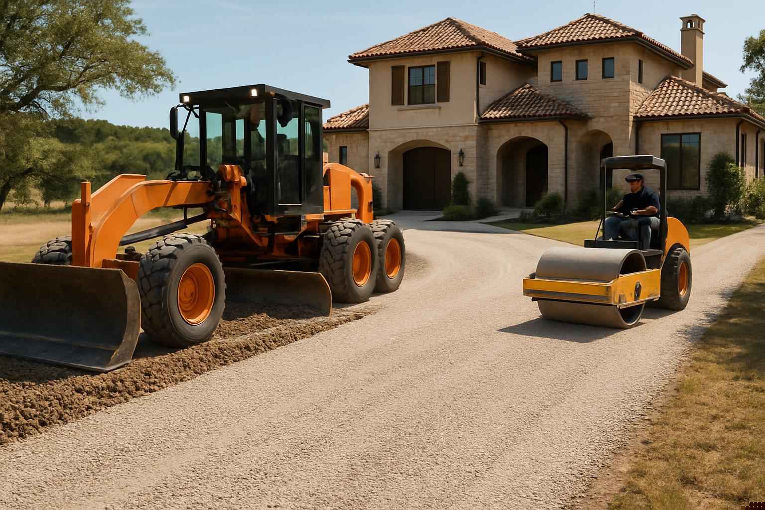 Driveway Installation In Fischer Texas 6 Driveway Grading and Compaction in Fischer Texas