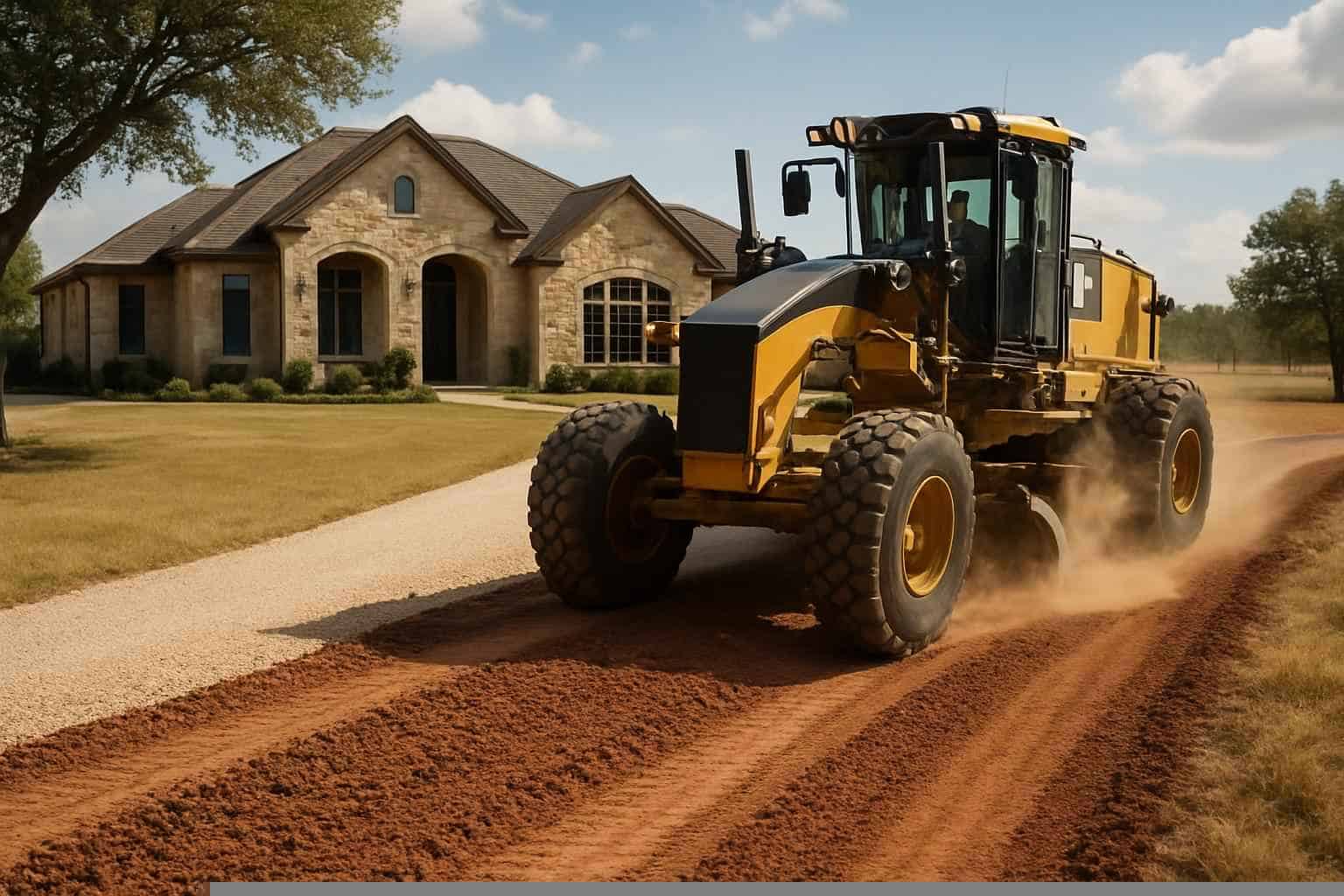 Driveway Installation In Pontotoc Texas 6 Driveway Grading and Compaction in Pontotoc Texas