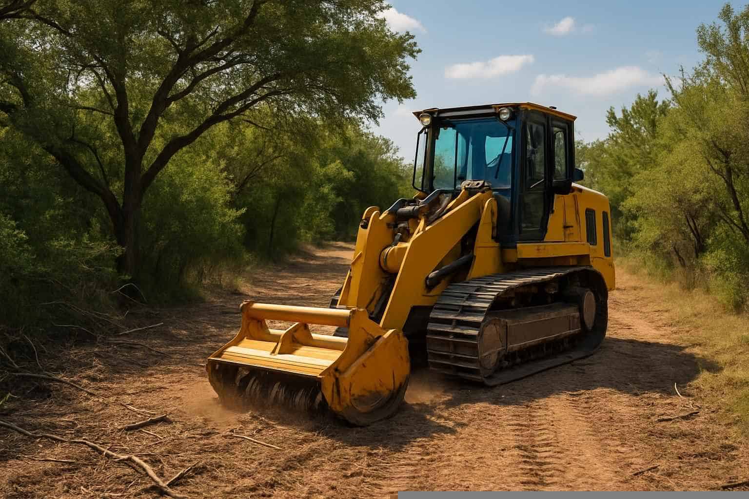 Fence Line Clearing In Cottonwood Shores Texas 4 Easement Access Clearing In Cottonwood Shores Texas