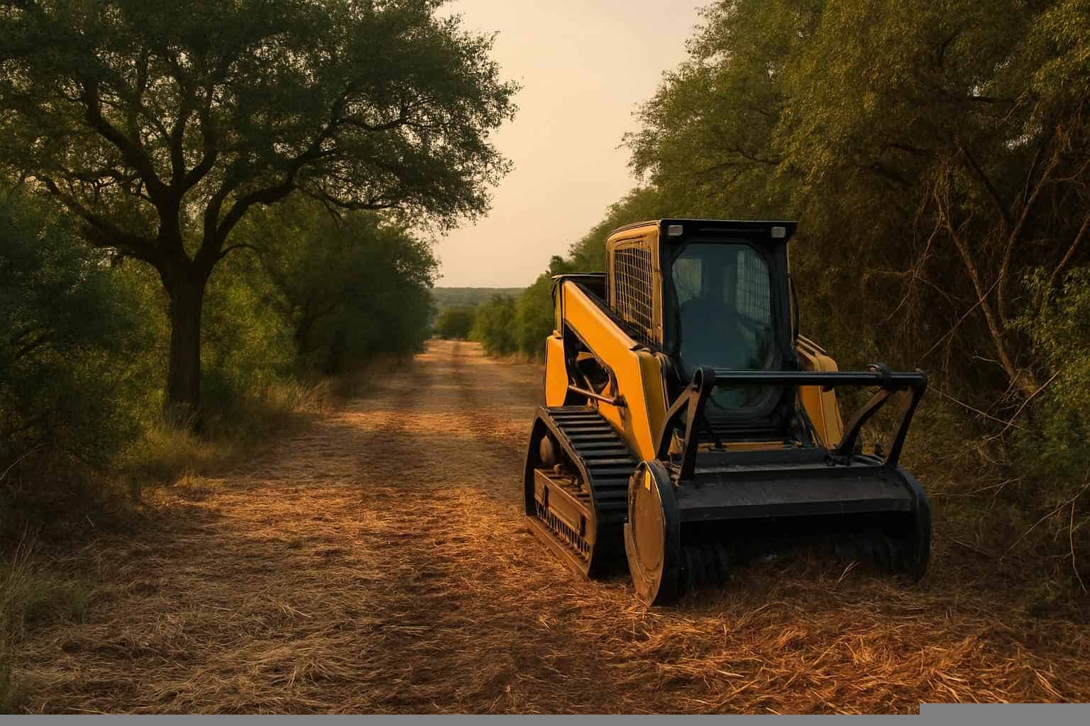 Fence Line Clearing In Pontotoc Texas 4 Easement Access Clearing in Pontotoc Texas