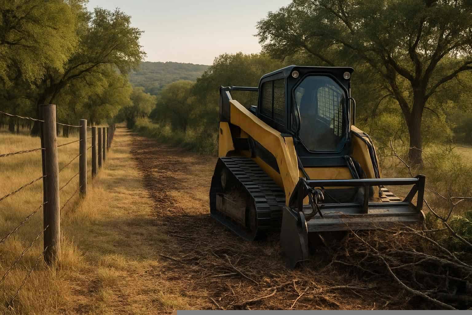 Fence Line Clearing in Marble Falls Texas