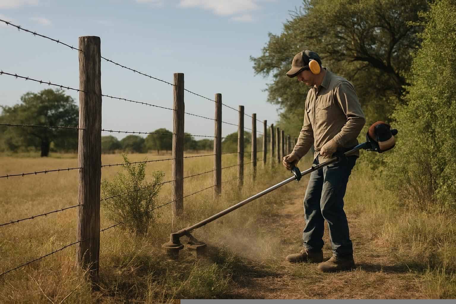 Fence Row Maintenance In Burnet Texas