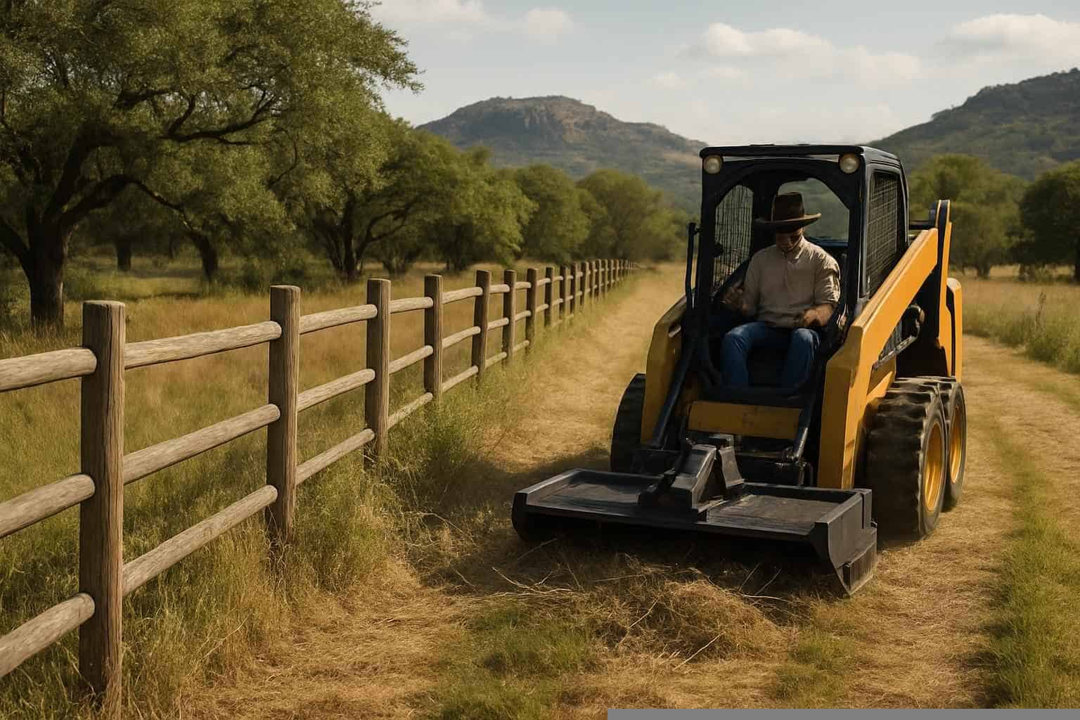 Fence Row Maintenance in Marble Falls Texas