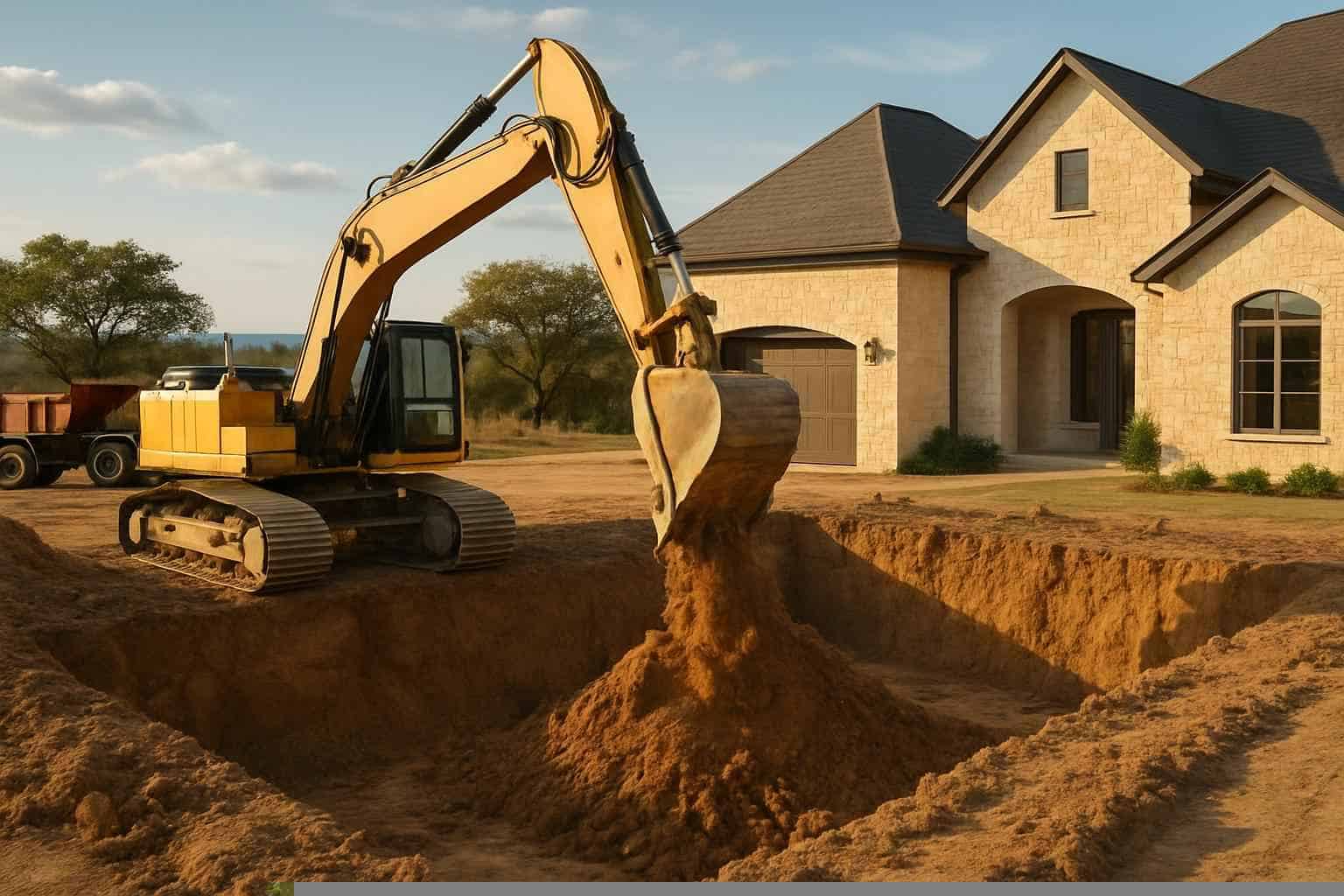 Excavation In Burnet Texas 2 Foundation Excavation in Burnet Texas