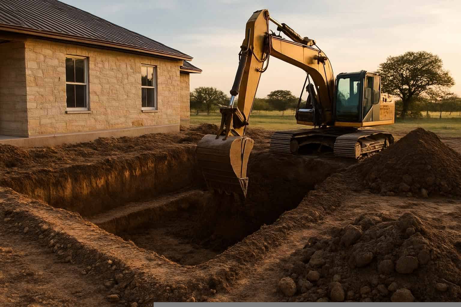 Excavation In Pontotoc Texas 2 Foundation Excavation in Pontotoc Texas