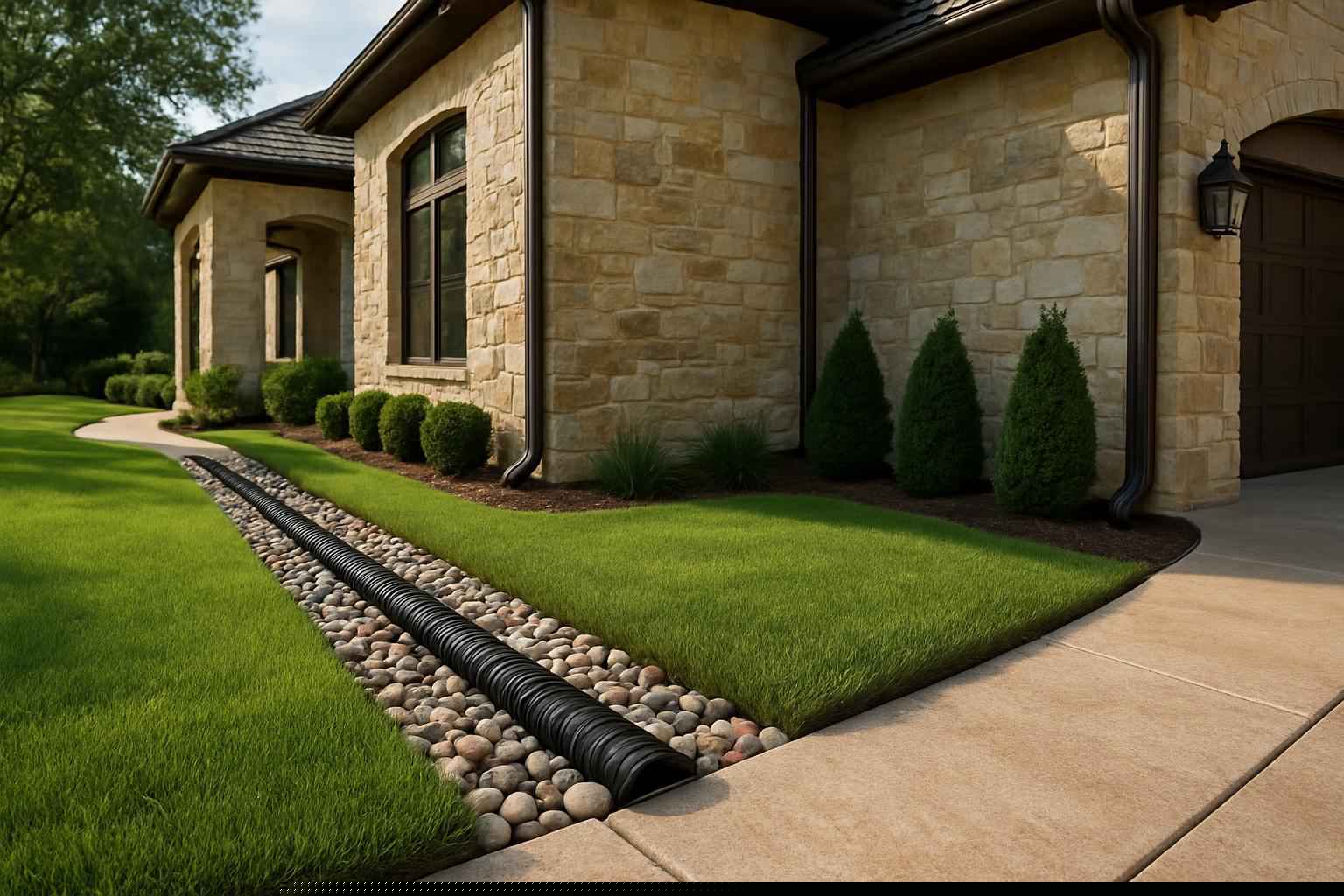 Drainage Solutions In Medina Texas 1 French Drains in Medina Texas