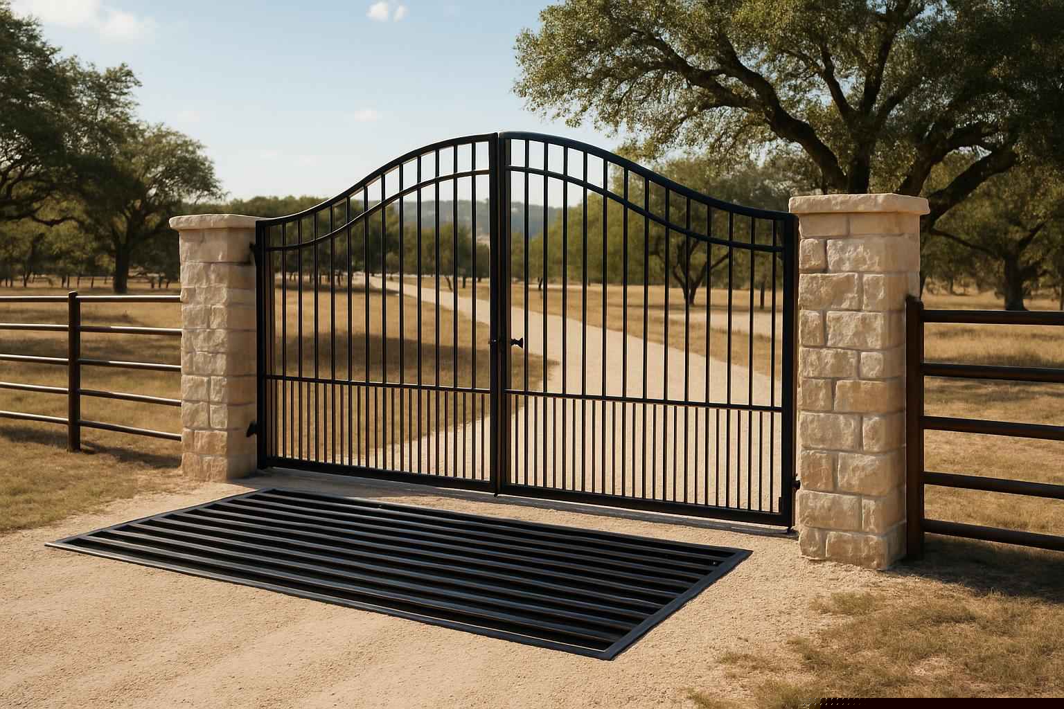 Gates And Cattle Guards In Fischer Texas 1 Gate Installation in Fischer Texas