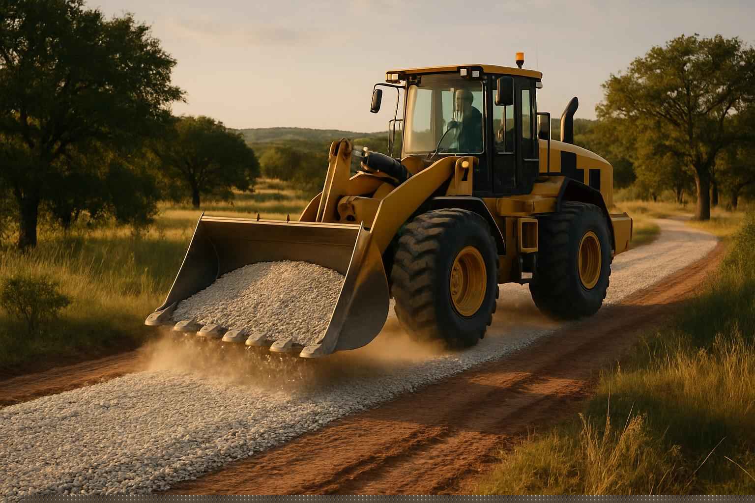 Road Paving In Burnet Texas 4 Gravel Road Building in Burnet Texas