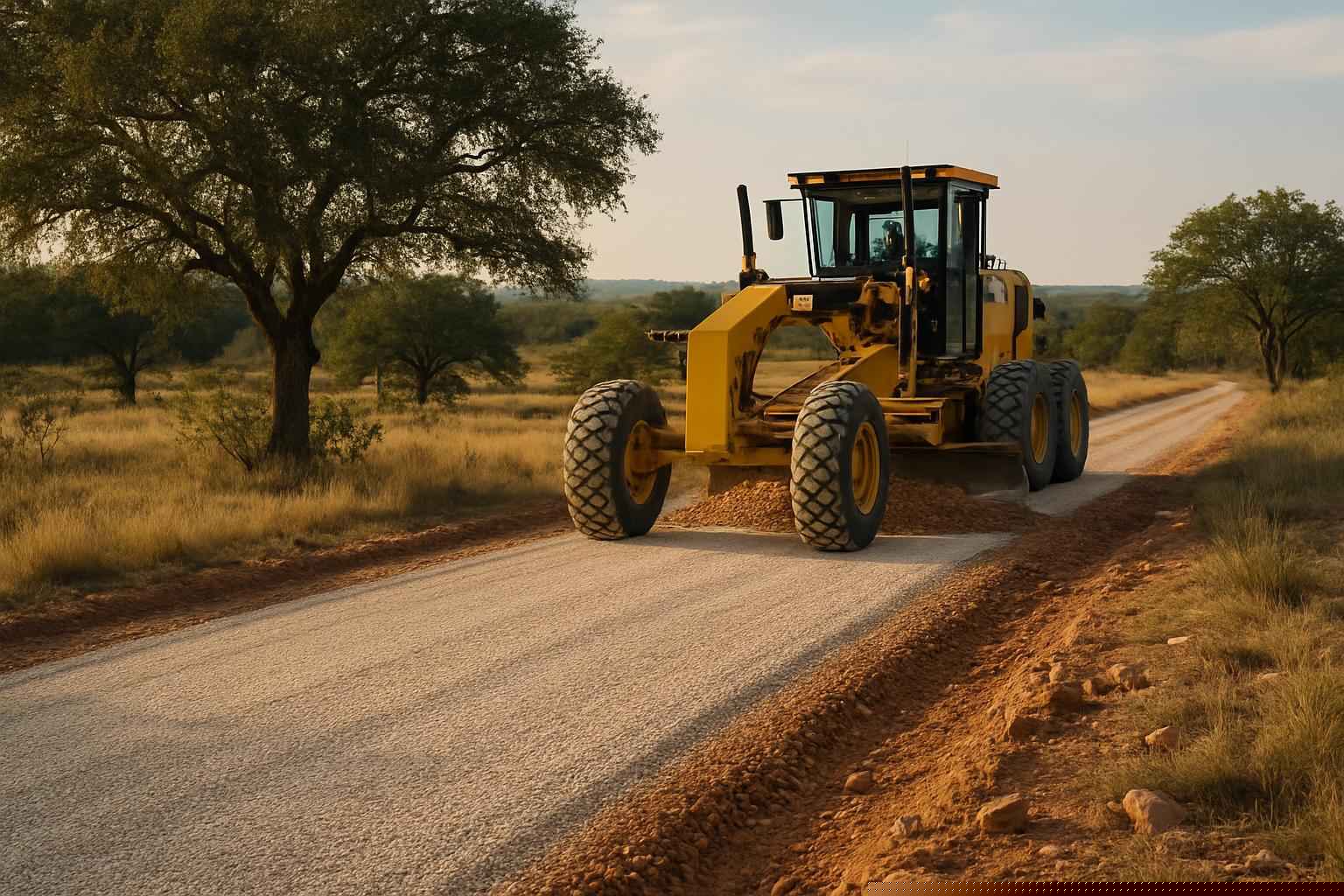 Gravel Road Building in Pontotoc Texas