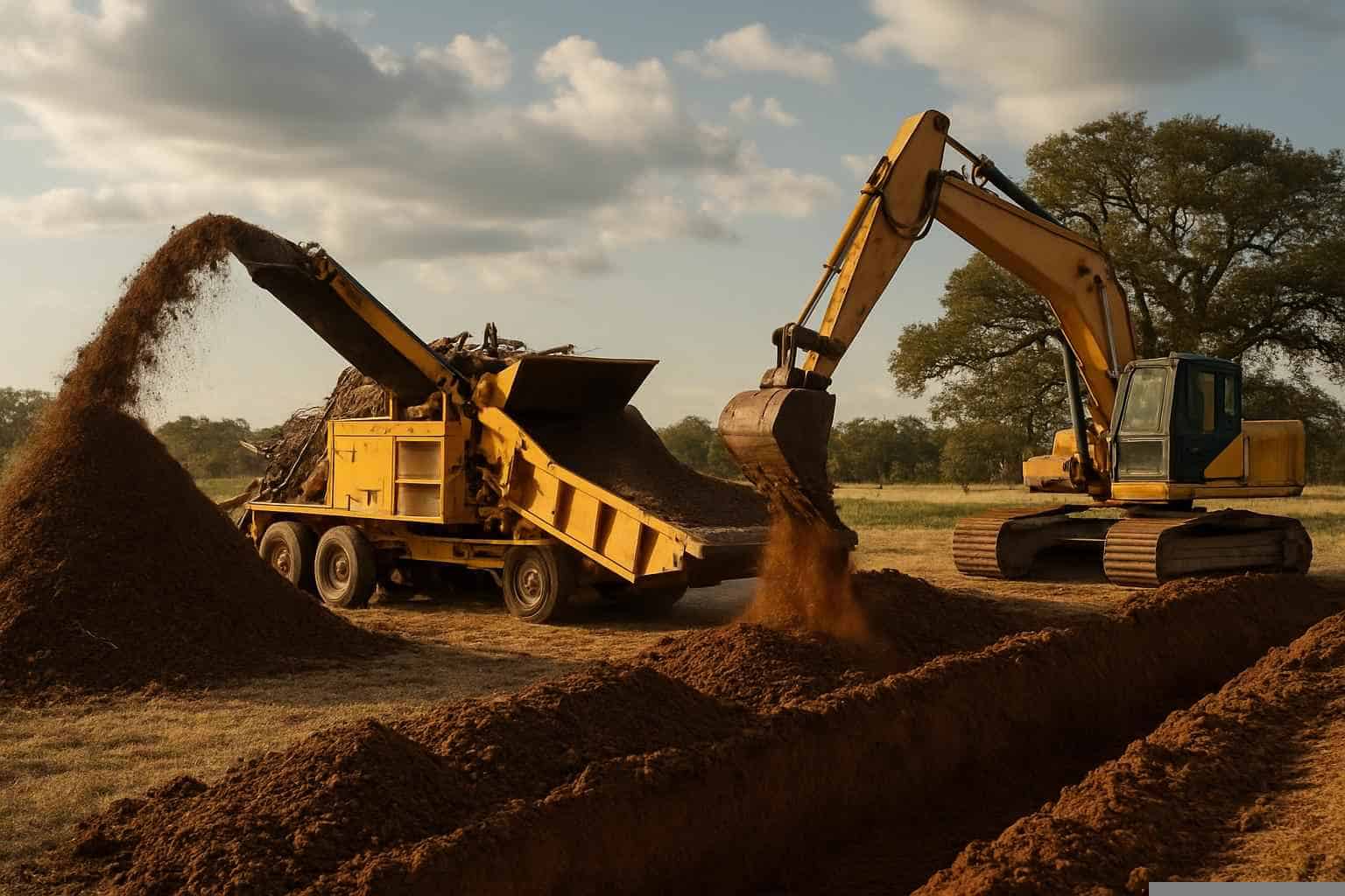 Stump Grinding In Pontotoc Texas 5 Grind and Backfill in Pontotoc Texas