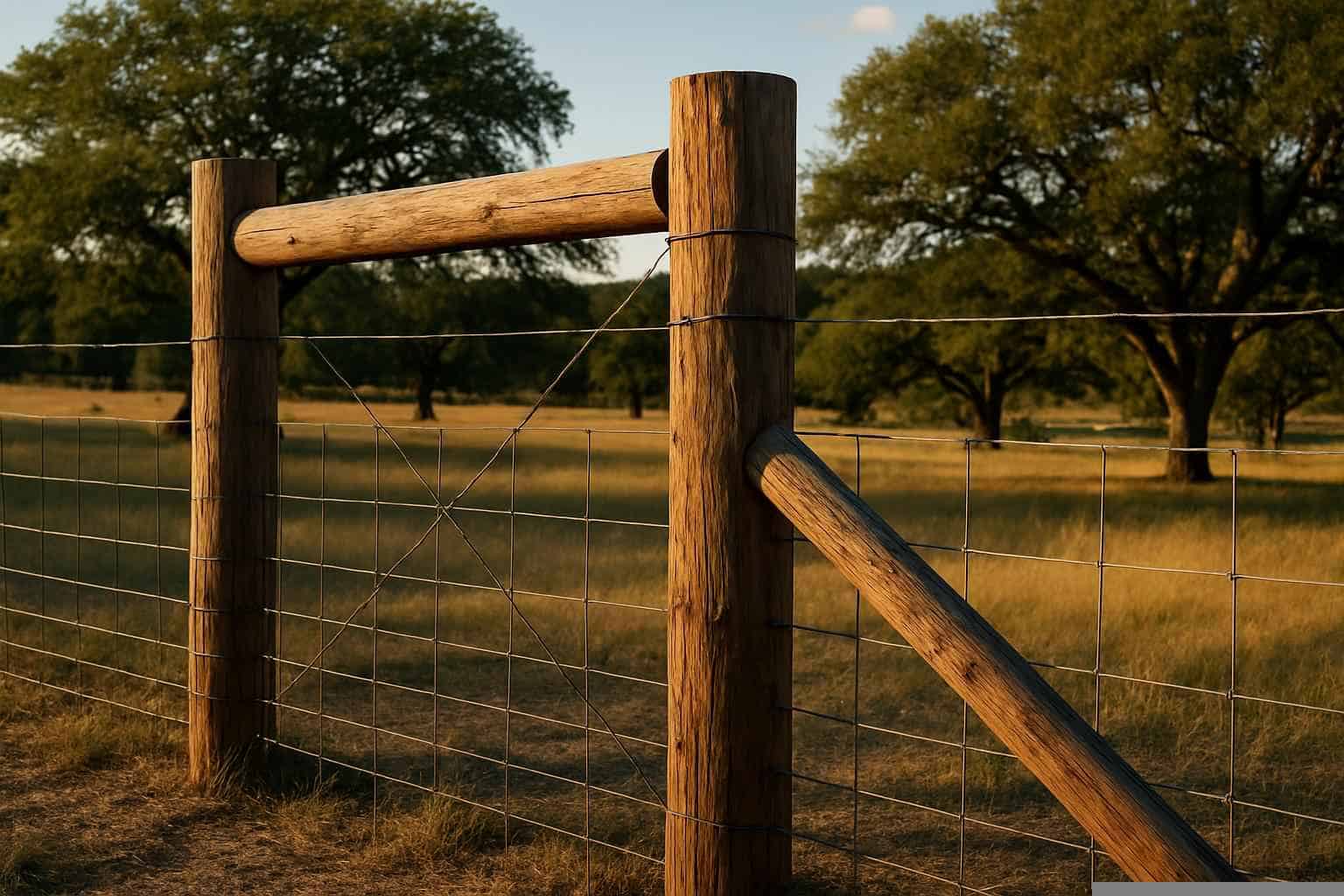 Gates And Cattle Guards In Fischer Texas 3 H Brace and Corner Posts in Fischer Texas
