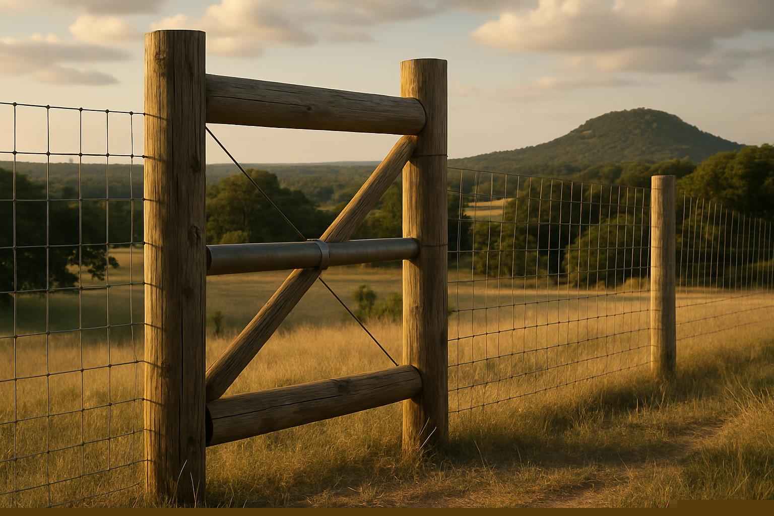 H Brace and Corner Posts in Medina Texas