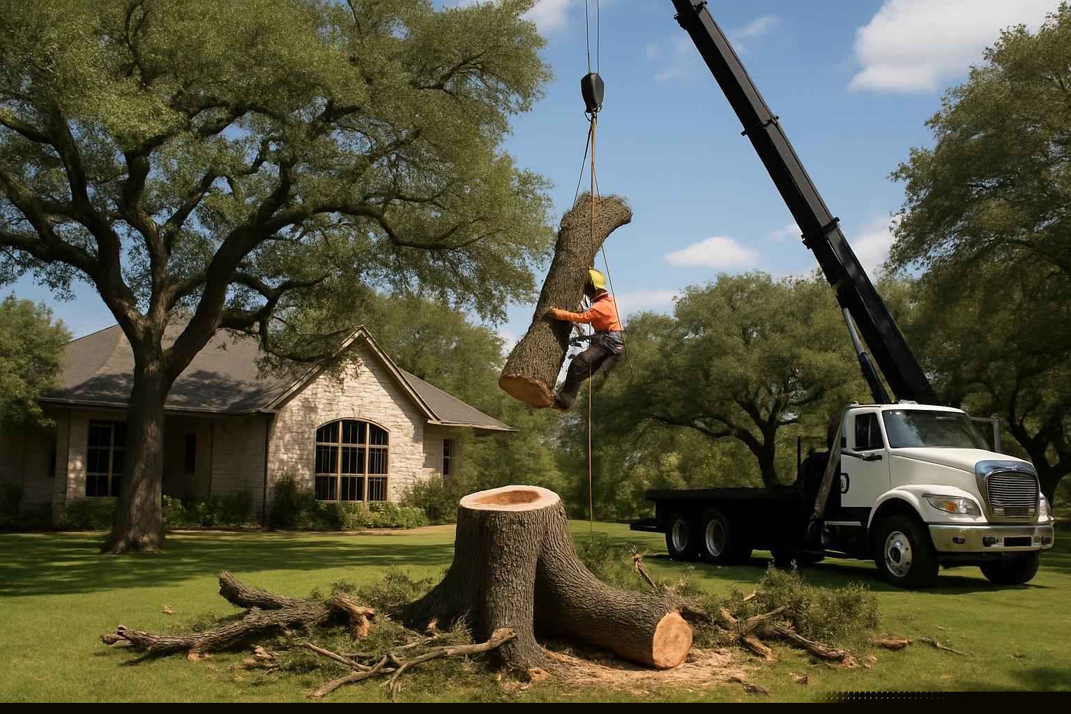 Large Tree Removal In Marble Falls Texas