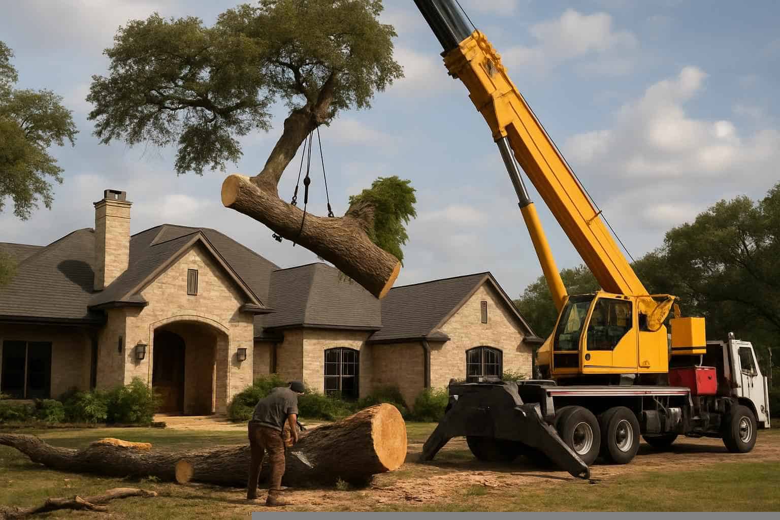 Large Tree Removal in Pontotoc Texas