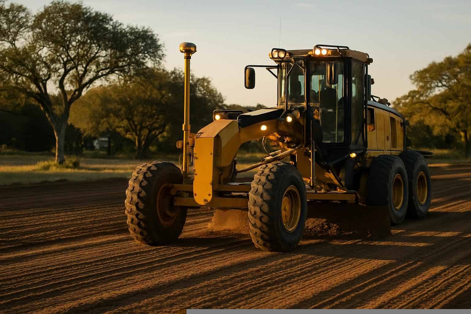 House Pad Construction In Fischer Texas 3 Laser Grading in Fischer Texas