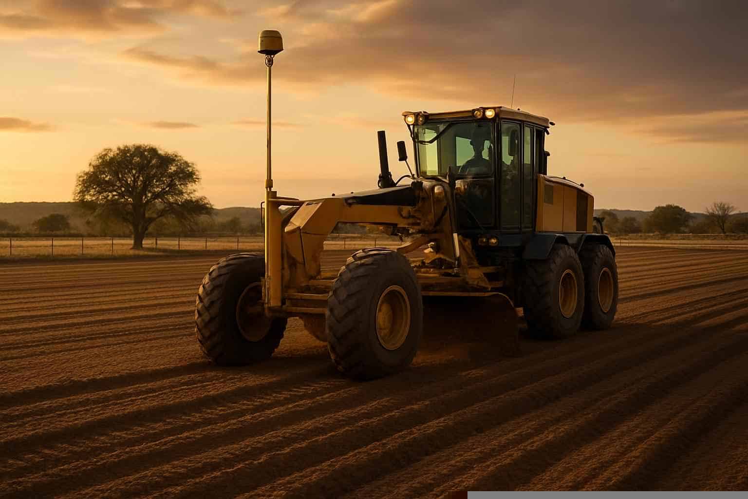 House Pad Construction In Pontotoc Texas 3 Laser Grading in Pontotoc Texas