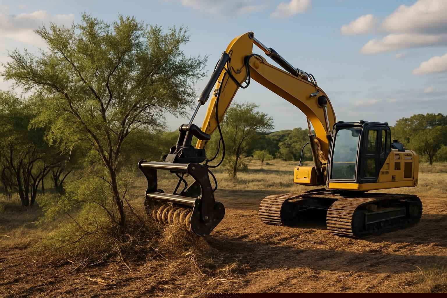 Mesquite Brush Clearing in Fischer Texas