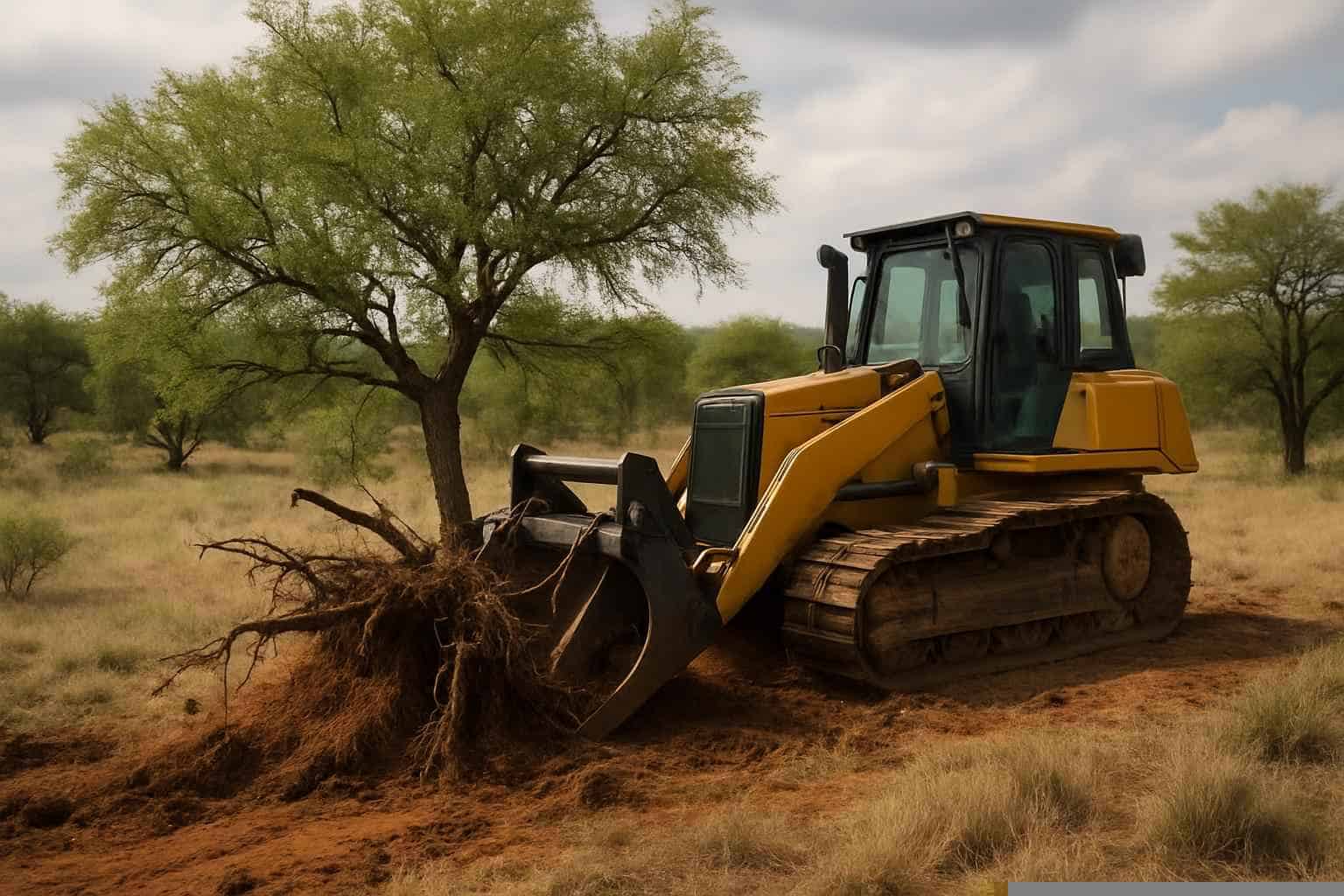 Mesquite Grubbing in Burnet Texas