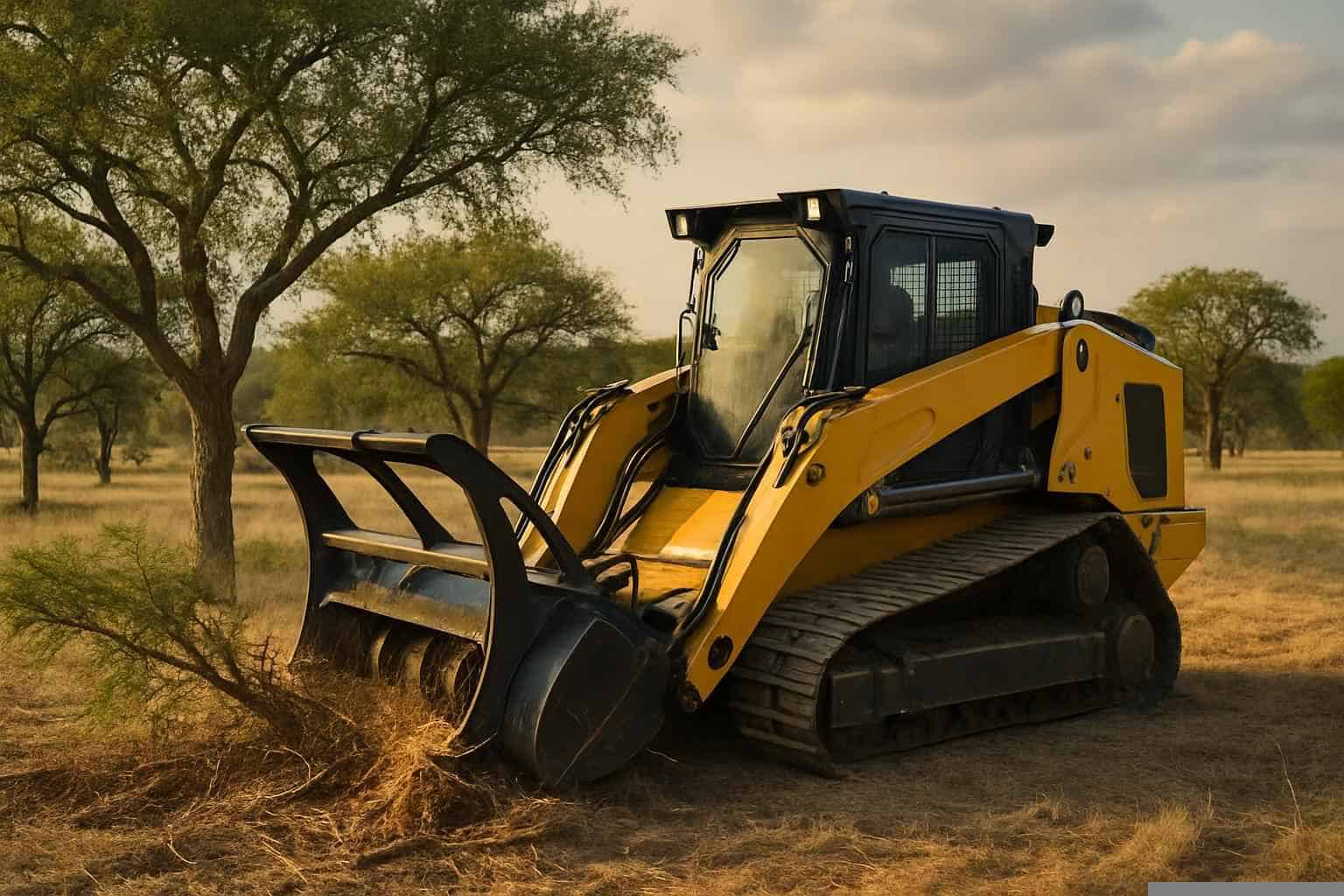 Mesquite Pasture Clearing in Marble Falls Texas