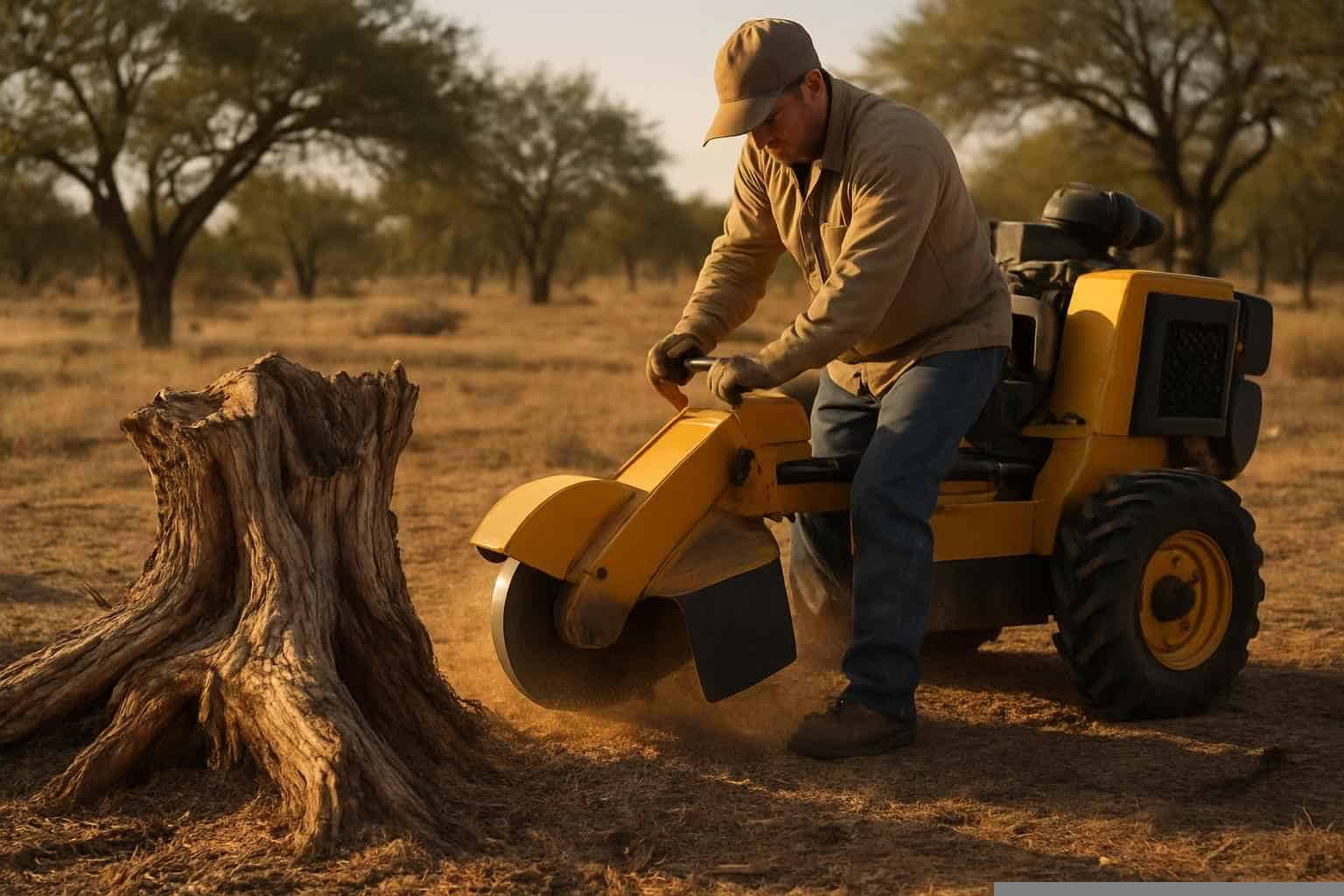 Stump Grinding In Pontotoc Texas 4 Mesquite Stump Removal in Pontotoc Texas