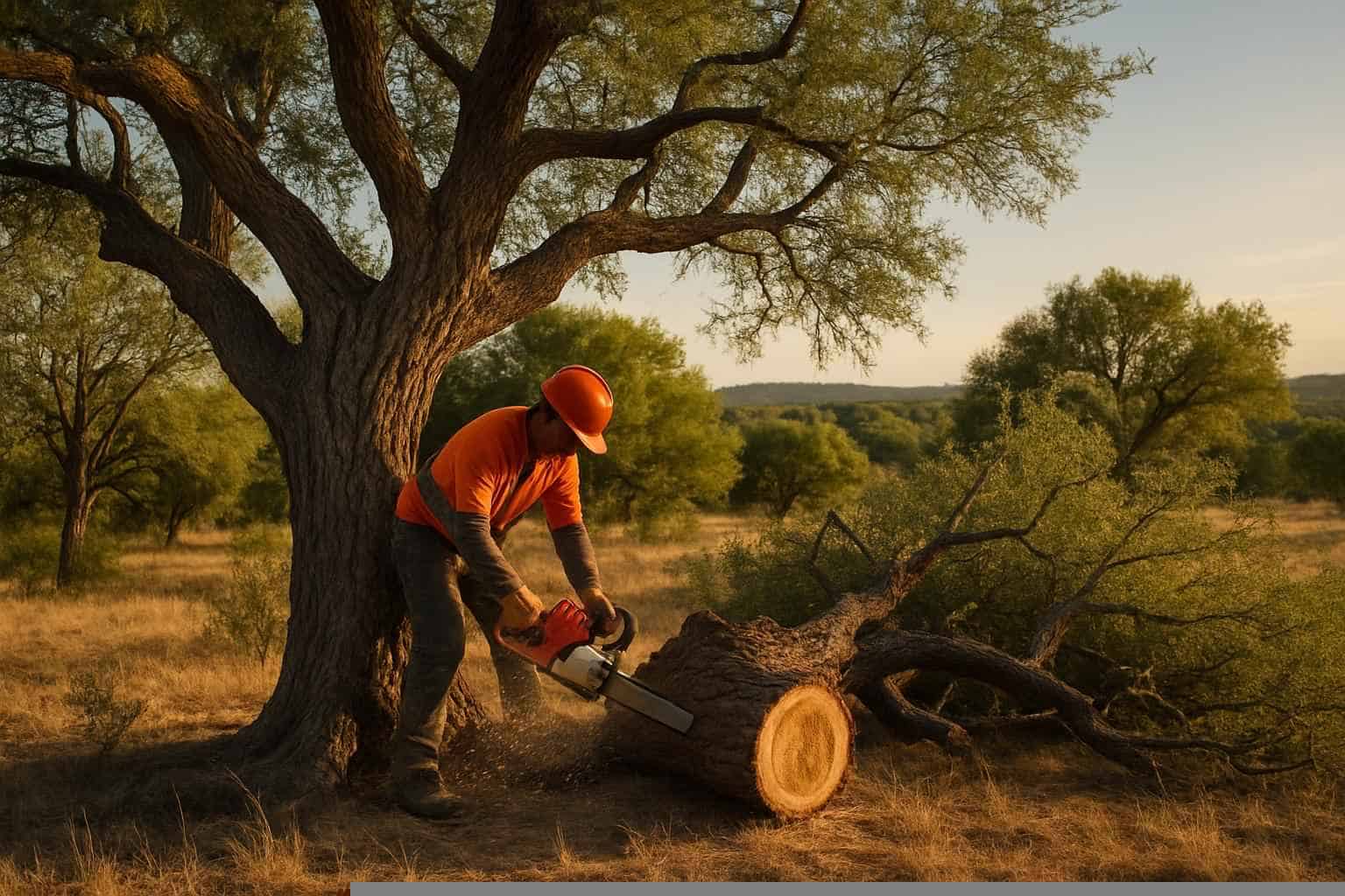 Mesquite Tree Removal in Medina Texas