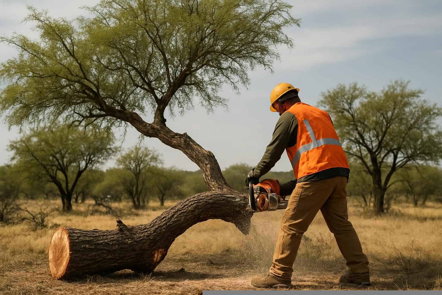 Mesquite Tree Removal in Pontotoc Texas