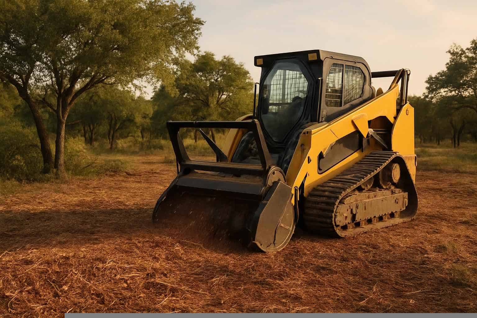 Forestry Mulching In Pontotoc Texas 6 Mulching For Lot Prep In Pontotoc Texas